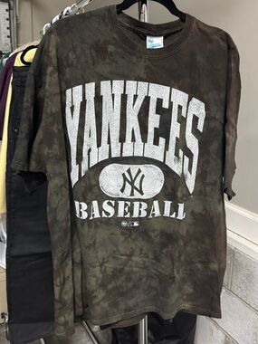 Yankees Baseball Tie-Dye Tee Camo